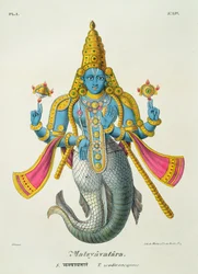 Matsyavatara of Matsya, uit 